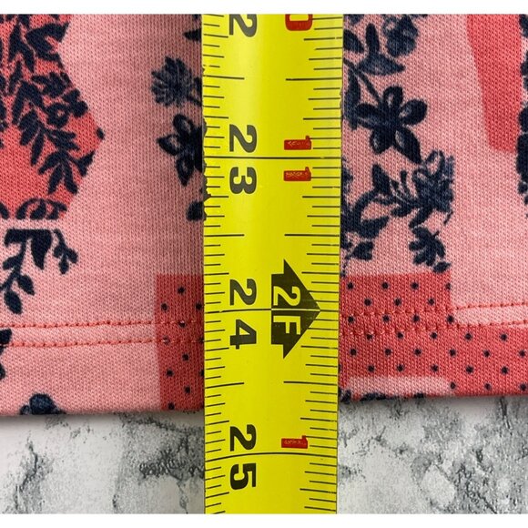 Style & Co. Womens Size Small Pima Cotton Tonal Red Floral Print Top - Picture 4 of 9